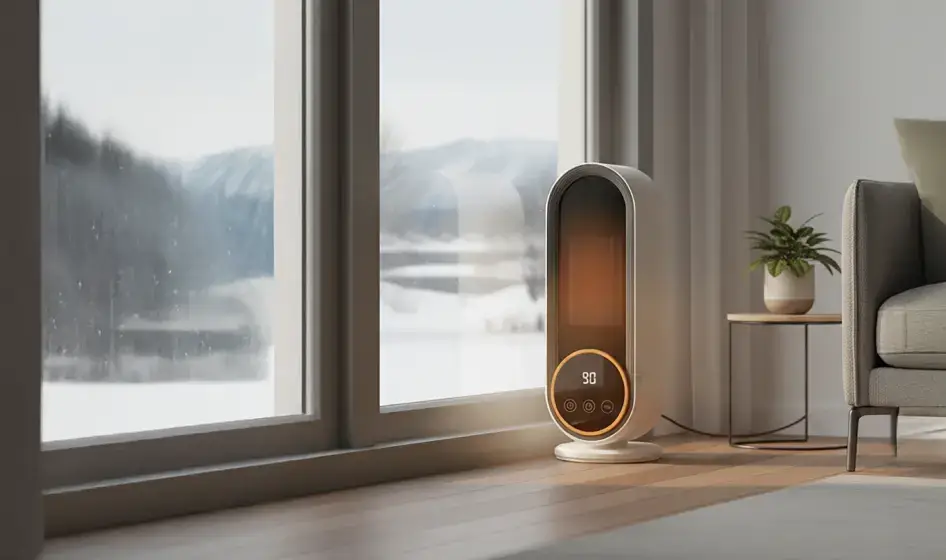 Qinux ClimaWarm Q heating a room